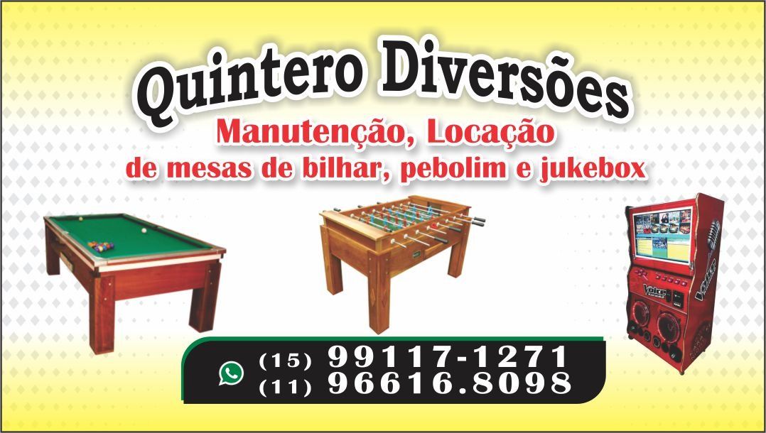 Quintero Diversões – Locação de Mesas de Bilhar - Foto 1