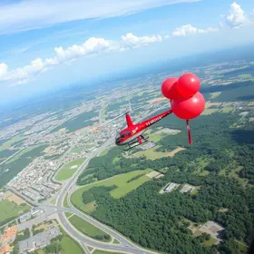 passeio gratuito de helicóptero