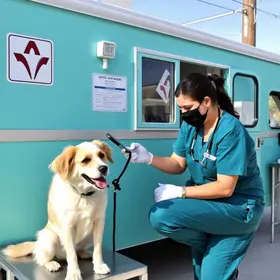 consultório veterinário móvel
