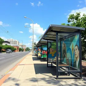 paradas de ônibus